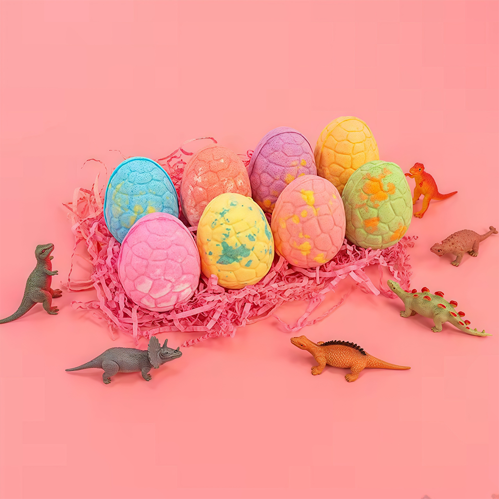 Dinosaurier-Ei-Badebomben-Geschenkset