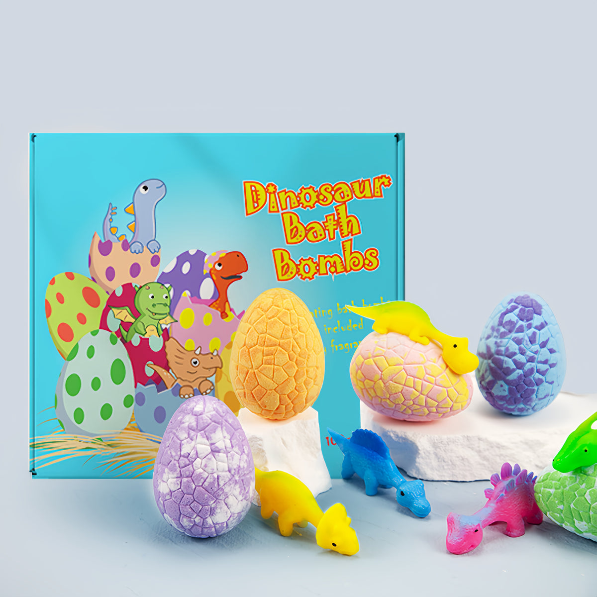 Dinosaurier-Ei-Badebomben-Geschenkset