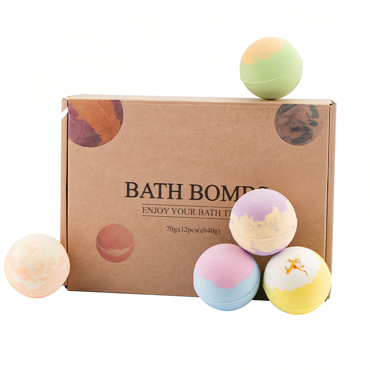 Badebomben-Geschenkset, 12 Stück