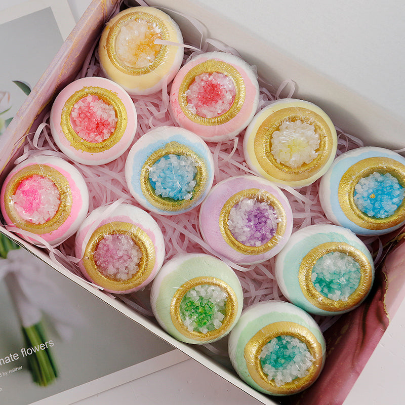 Kristall-Badebomben – 6er / 12er Geschenkset