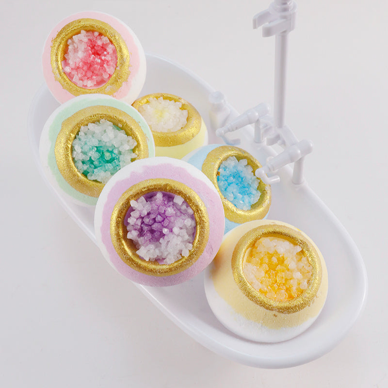Kristall-Badebomben – 6er / 12er Geschenkset