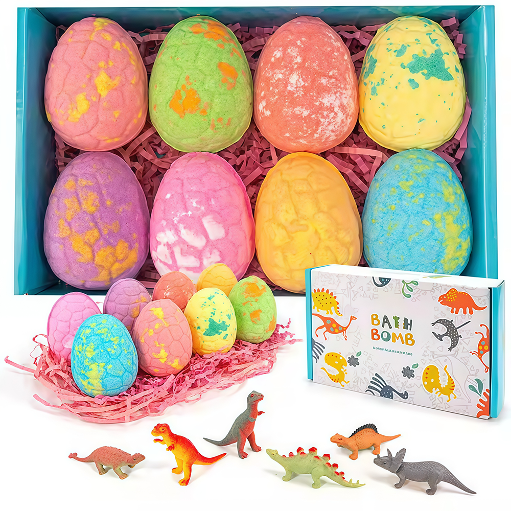 Dinosaurier-Ei-Badebomben-Geschenkset